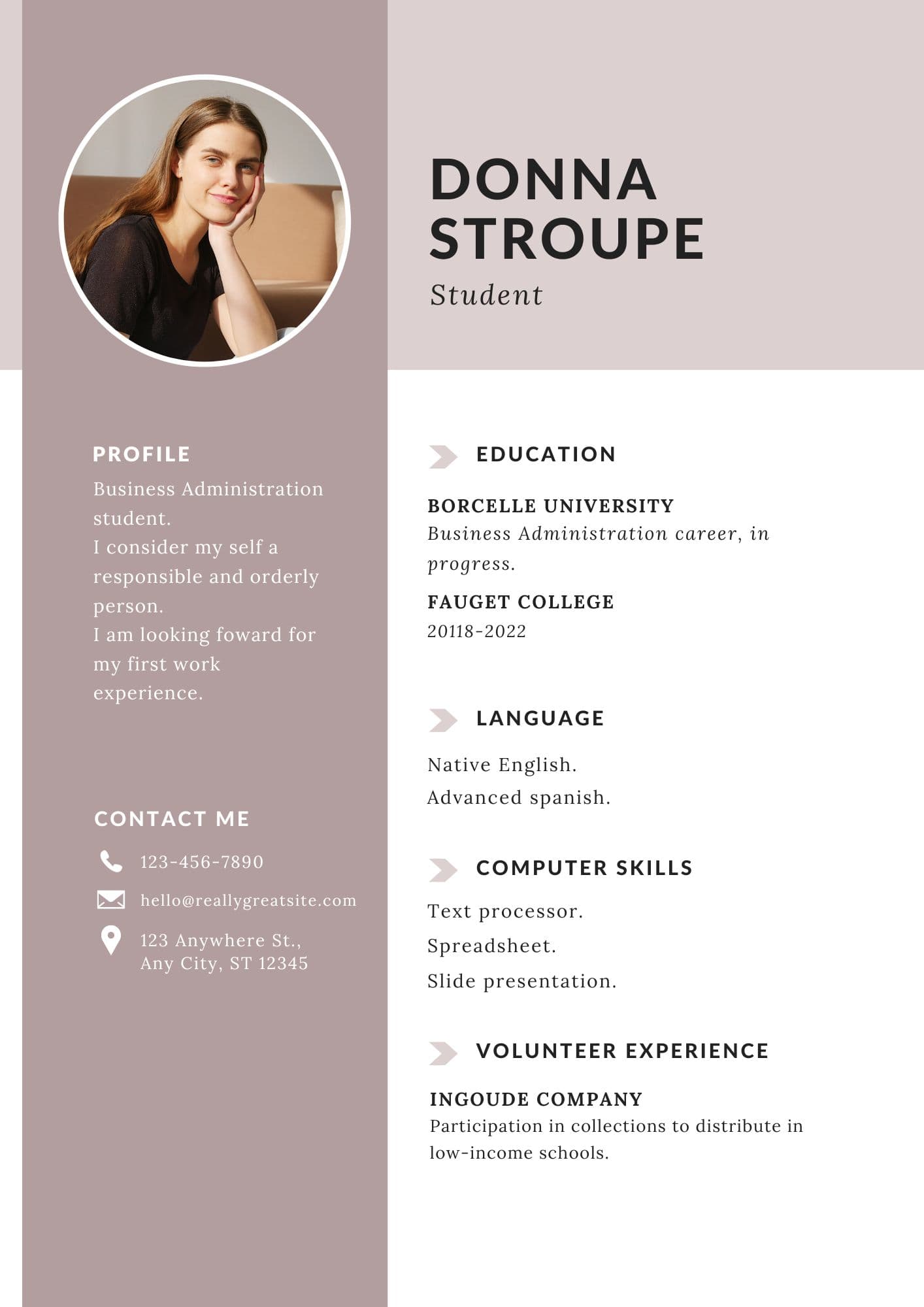 Assistant Editor Resume Example