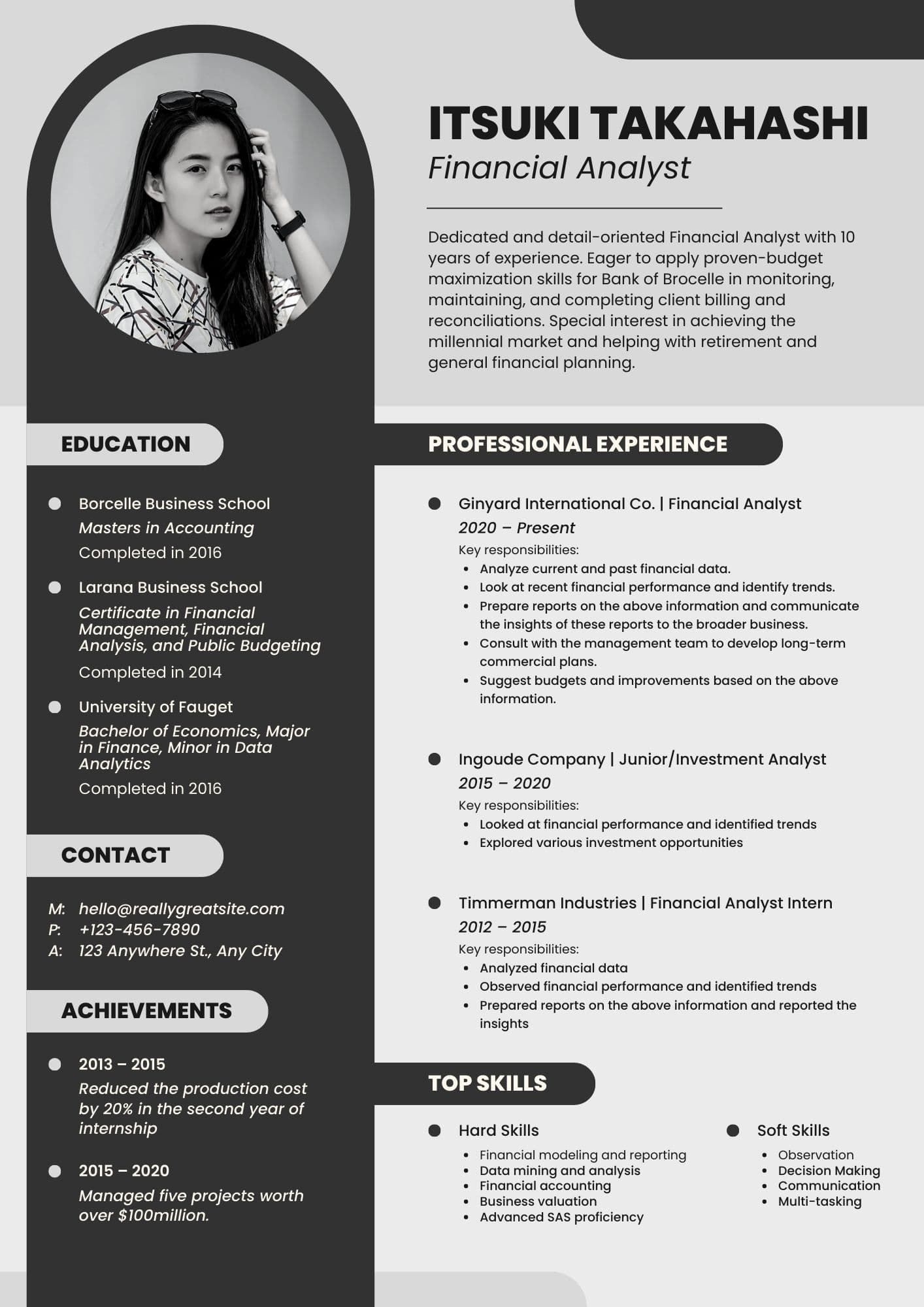 Doctor Resume Template